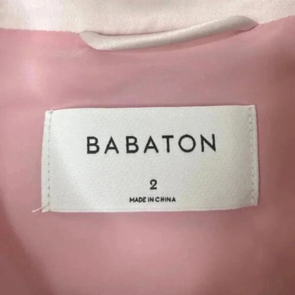 Babaton Aritzia Women's Shacket Joan Shirt Jacket Oversized Tweed Pink Plaid - Picture 10 of 16